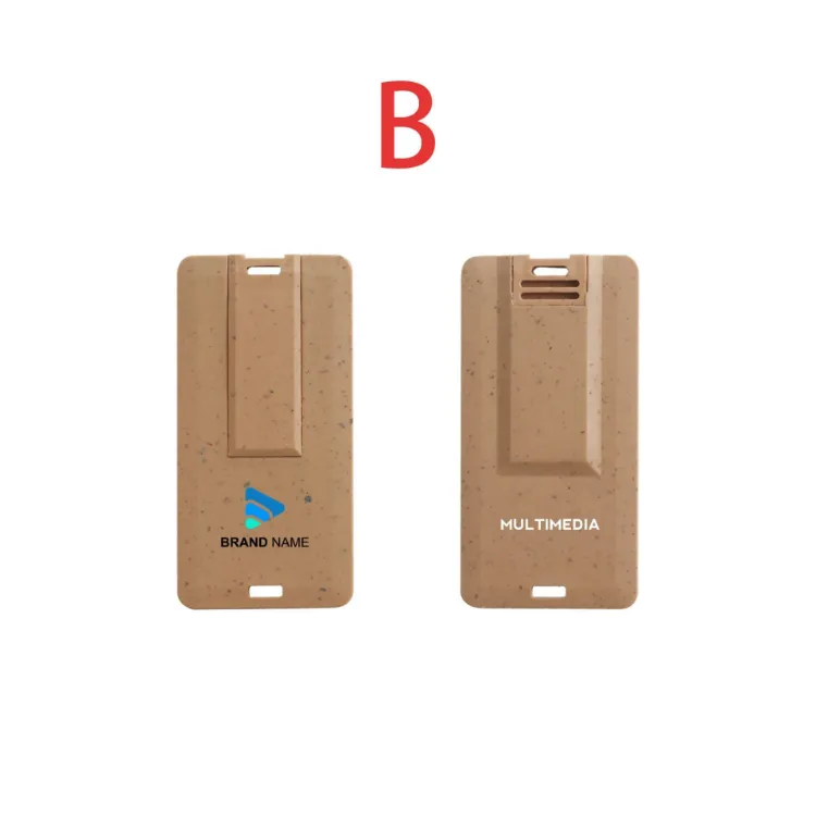 Picture of Wheat Straw Credit Card Flash Drive