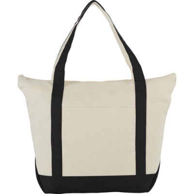 Show details for Zippered Cotton Tote 37L Picture of Zippered Cotton Tote 37L