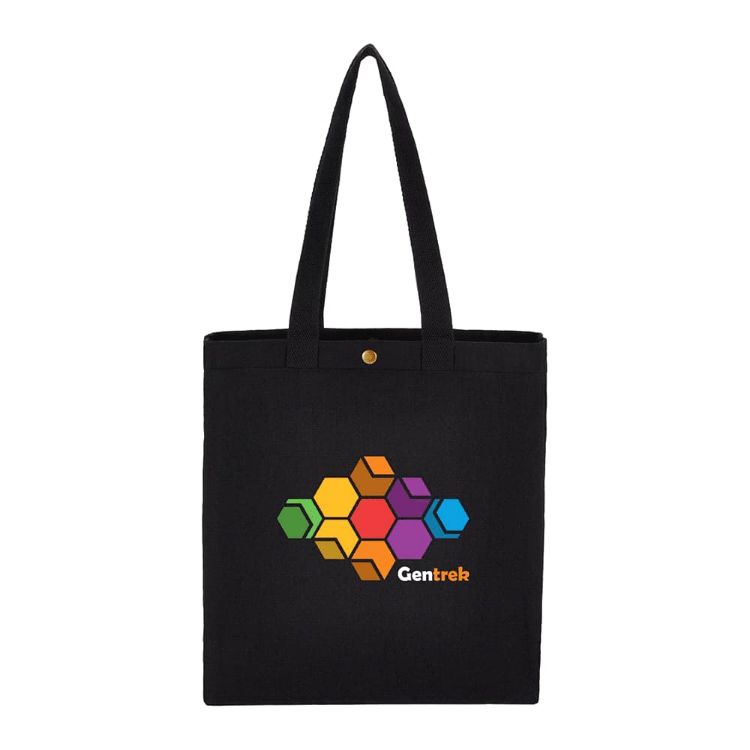 Picture of Repose 10oz Recycled Cotton Box Tote w/Snap