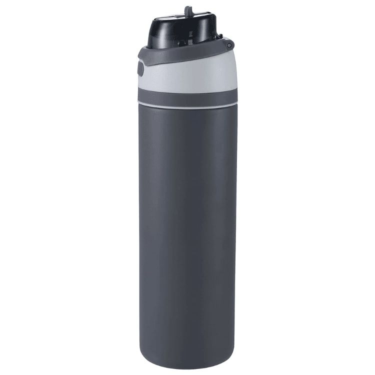 Picture of Elvin 900ml Recycled Stainless Flip Straw Bottle