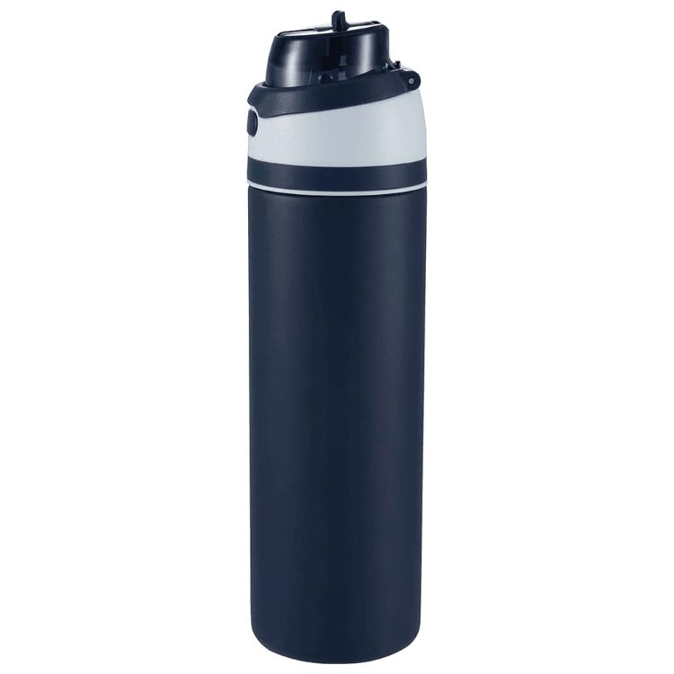 Picture of Elvin 900ml Recycled Stainless Flip Straw Bottle