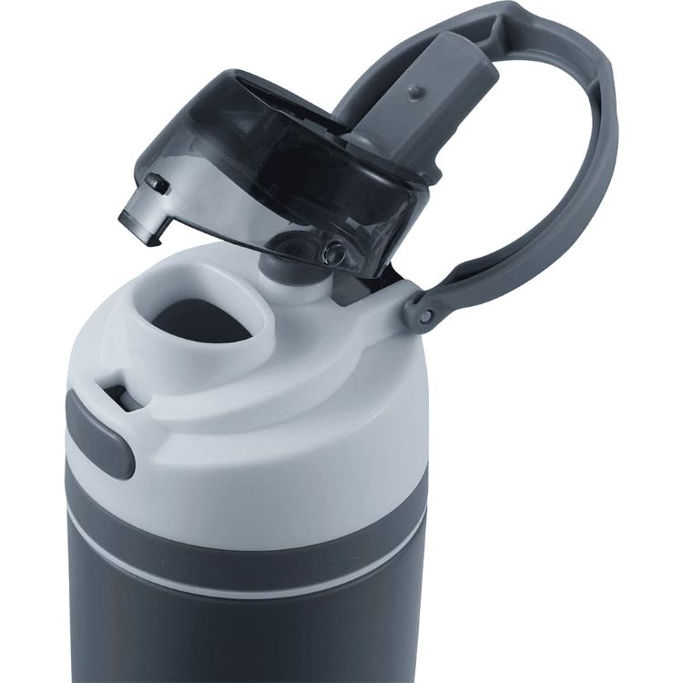 Picture of Elvin 900ml Recycled Stainless Flip Straw Bottle