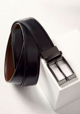 Show details for Mens Leather Reversible Belt Picture of Mens Leather Reversible Belt