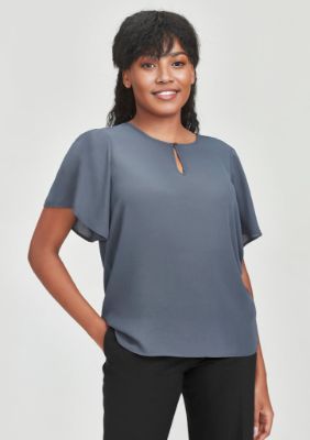 Show details for Womens Vienna Short Sleeve Blouse Picture of Womens Vienna Short Sleeve Blouse