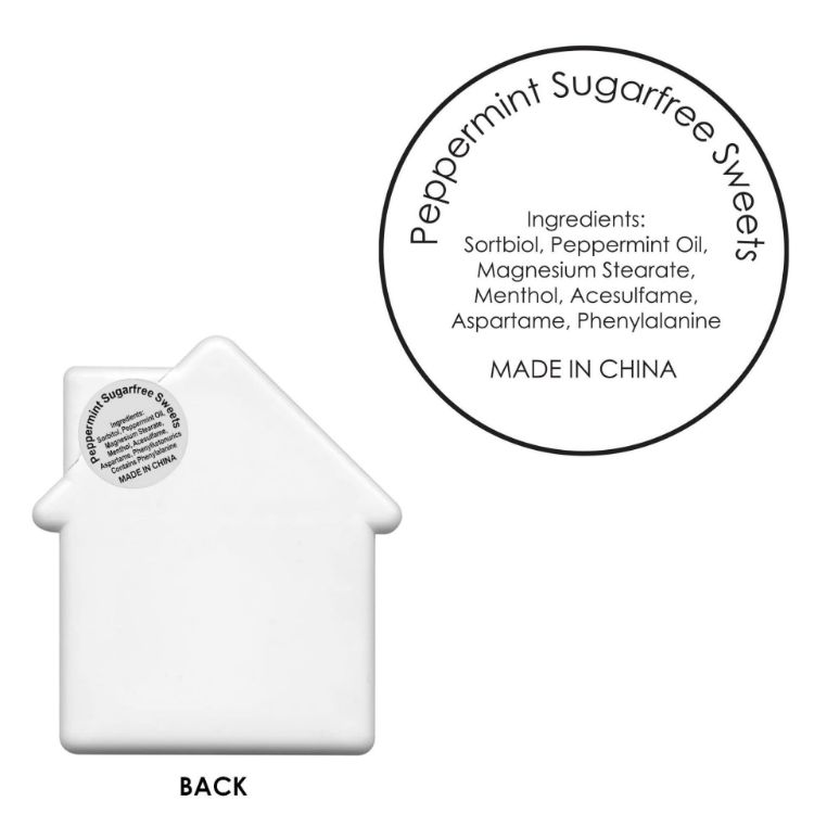 Picture of House Shape Mint Card