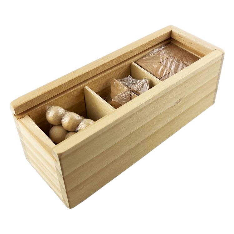 Picture of 3in1 Wooden Brain Teaser