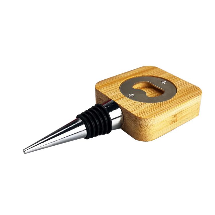 Picture of Bamboo Wine Stopper Opener