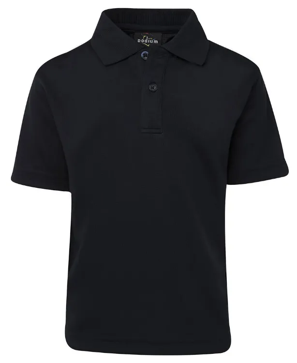 Picture of Podium Kids S/S Poly Polo White