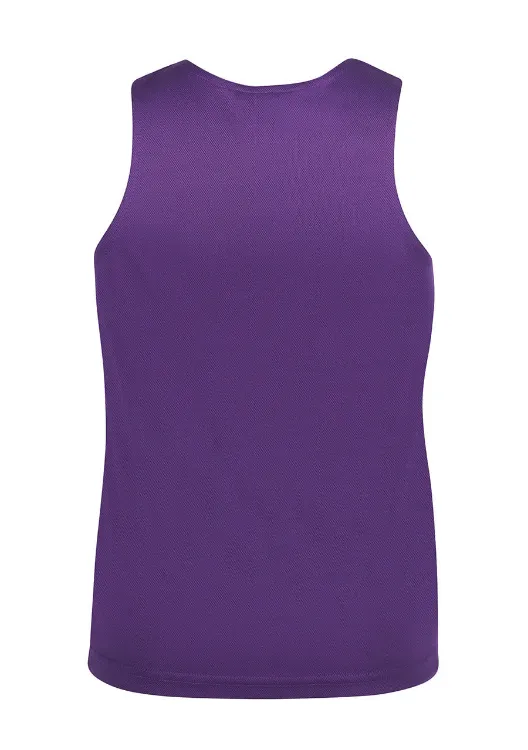 Picture of Podium Kids Poly Singlet Black