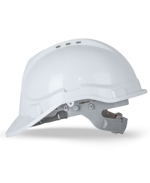 Picture of JB's Pushlock Safety Helmet (10 Pk) White