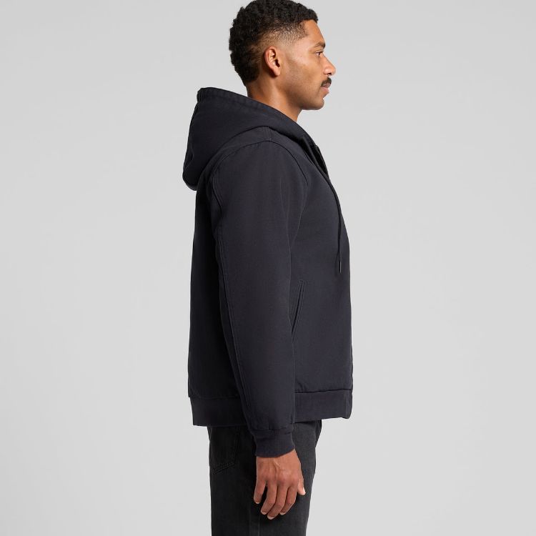 Picture of Canvas Bomber Hood Jacket