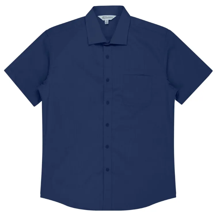 Picture of MOSMAN MENS SHIRT SHORT SLEEVE RUNOUT