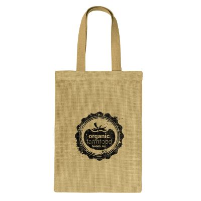 Show details for Zeta Jute Tote Bag Picture of Zeta Jute Tote Bag
