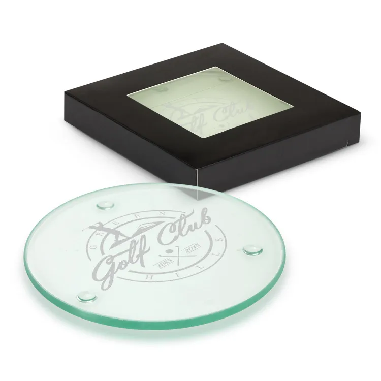 Picture of Venice Glass Coaster - Set of 2 - Round