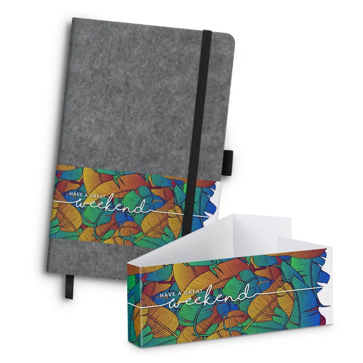 Picture of RPET Felt Hard Cover Notebook