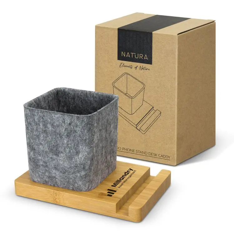 Picture of NATURA Bamboo Phone Stand Desk Caddy