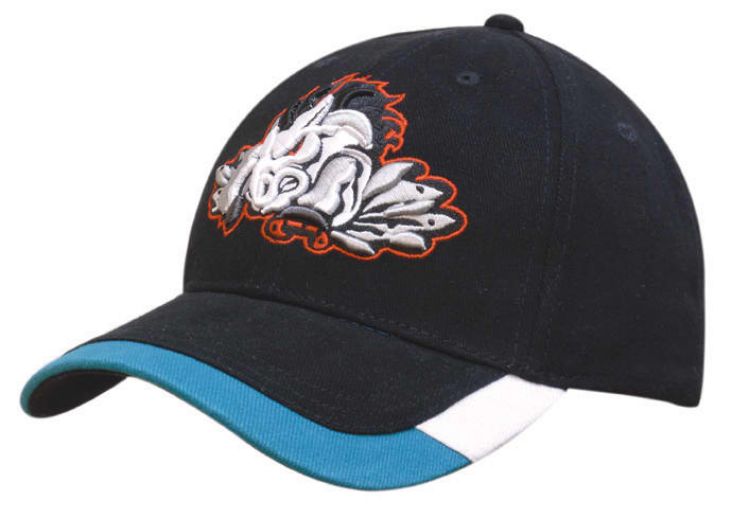 Picture of Brushed Heavy Cotton Cap with Two Tone Peak Trim
