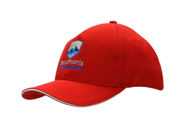 Picture of Double Pique Mesh Cap with Sandwich Trim