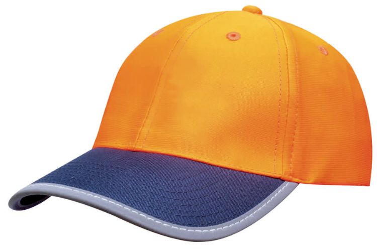 Picture of Luminescent Safety Cap with Reflective Trim