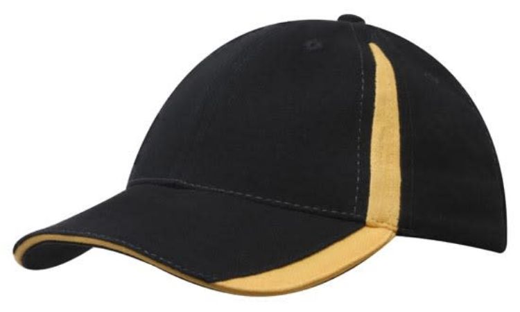 Picture of Brushed Heavy Cotton Cap with Inserts on the Peak & Crown