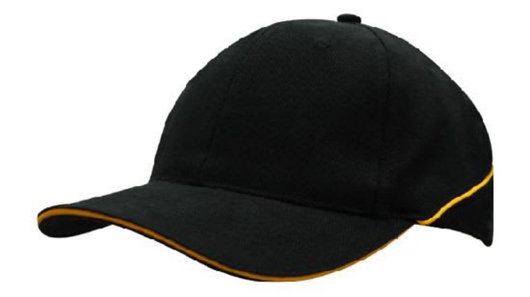 Picture of Brushed Heavy Cotton Cap with Crown Piping and Sandwich