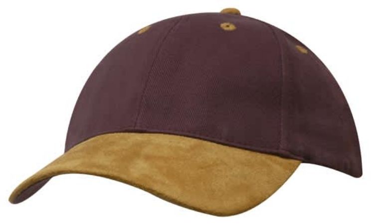 Picture of Brushed Heavy Cotton Cap with Suede Peak