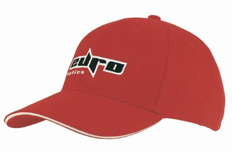Picture of Brushed Heavy Cotton Cap with Sandwich Trim