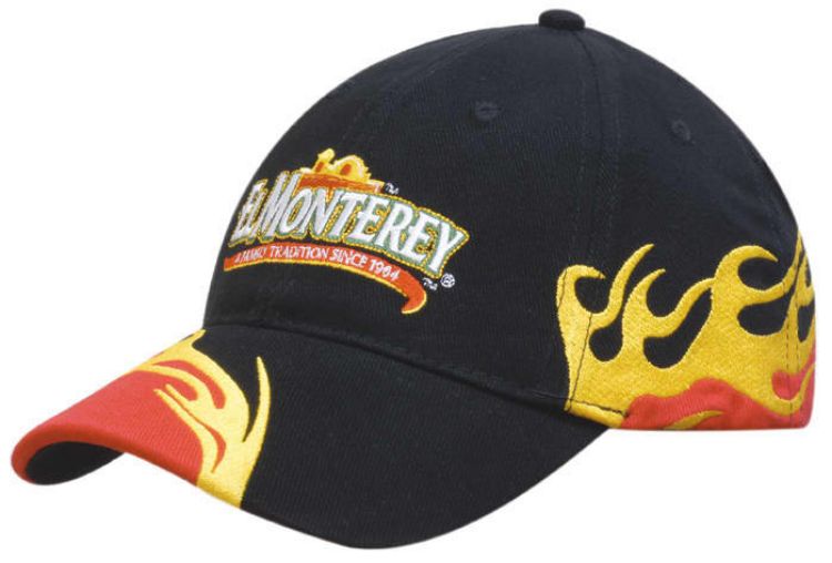 Picture of Brushed Heavy Cotton Cap with Blaze Embroidery Peak and Side