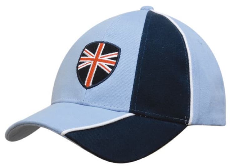 Picture of Brushed Heavy Cotton Cap with Peak and Crown Indent and Contrasting Piping