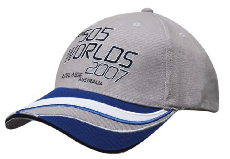 Picture of Brushed Heavy Cotton Cap with Inserts & Embroidered Trim