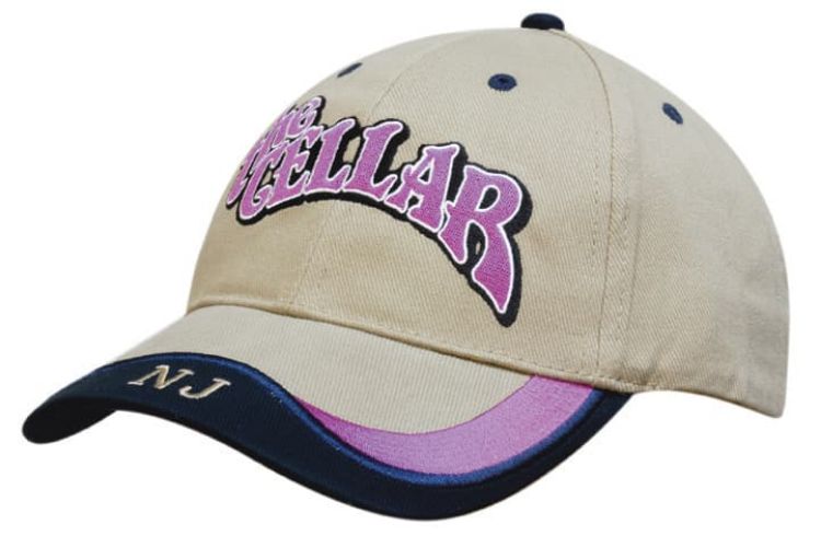 Picture of Brushed Heavy Cotton Cap with Peak Indent & Embroidery