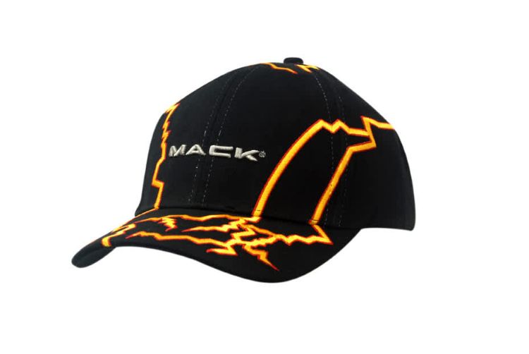 Picture of Brushed Heavy Cotton Cap with Lightning Embroidery on Crown & Peak