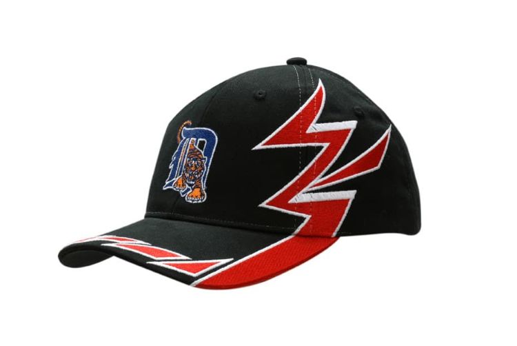 Picture of Brushed Heavy Cotton Cap with Slash Embroidery on Crown & Peak