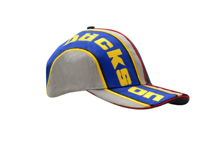 Picture of Brushed Heavy Cotton Cap with Sandwich Trim & Fabric Inserts/Embroidered Lines on Crown & Peak