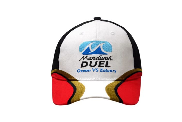 Picture of Brushed Heavy Cotton Cap with Fabric Inserts/Embroidery on Crown & Peak