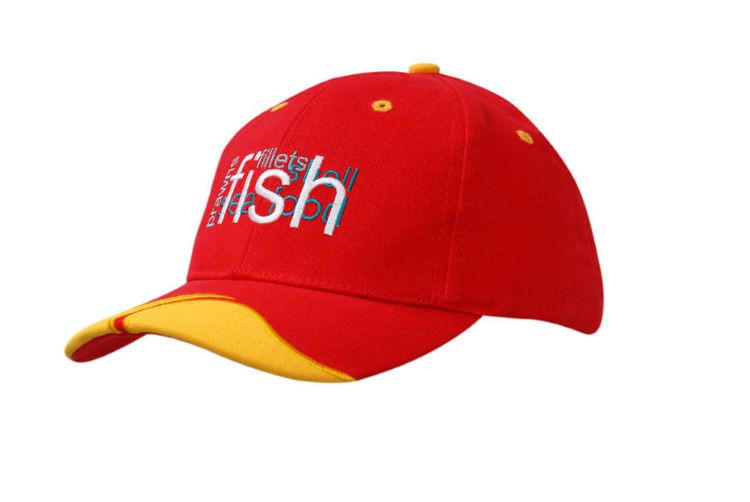 Picture of Brushed Heavy Cotton Cap with Peak Inserts & Embroidery