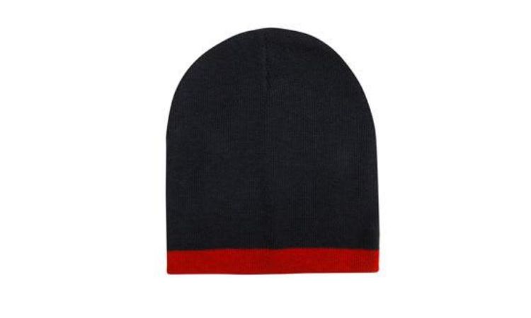 Picture of Roll Down Two Tone Acrylic Beanie