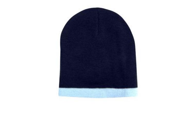 Picture of Roll Down Two Tone Acrylic Beanie